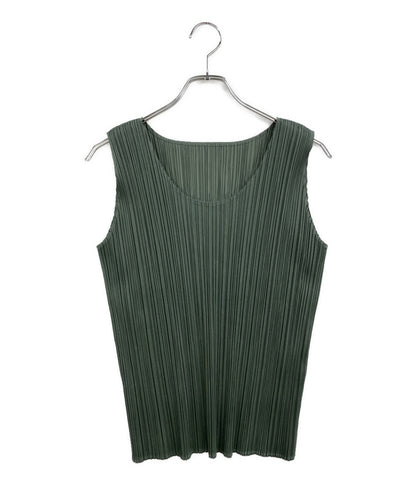 美品 ISSEY MIYAKE スリーブレスカットソー PP05-JK600 レディース SIZE M イッセイミヤケ