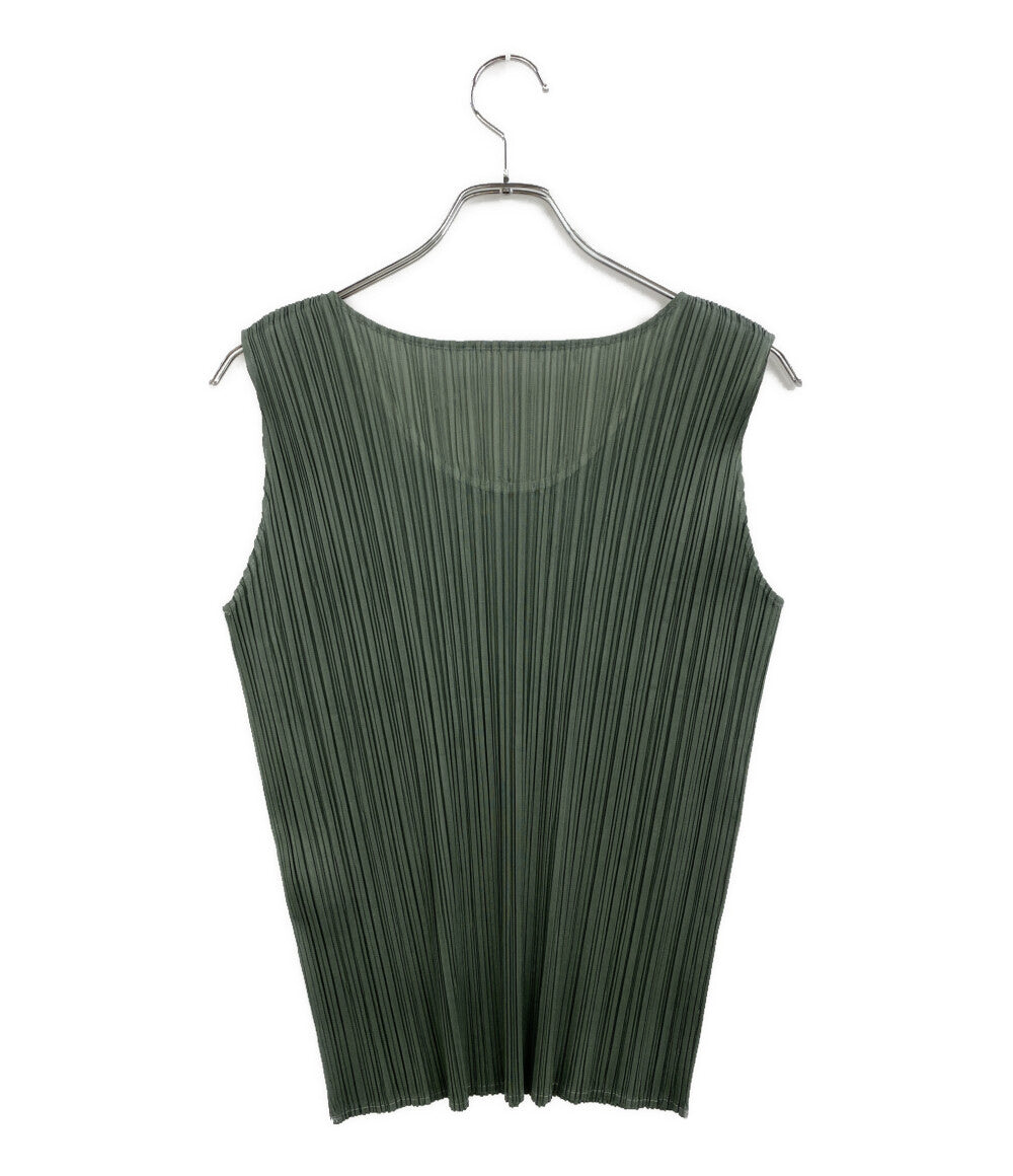 美品 ISSEY MIYAKE スリーブレスカットソー PP05-JK600 レディース SIZE M イッセイミヤケ