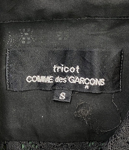 tricot COMME des GARCONS 長袖シャツ 総レースラウンドカラーブラウス 2002AW TG-B016 レディース SIZE S トリココムデギャルソン