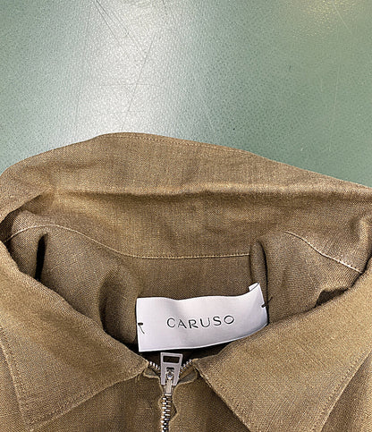 CARUSO ジャケット リネン ブラウン 62-08-32-08001 メンズ SIZE 48 カルーソー