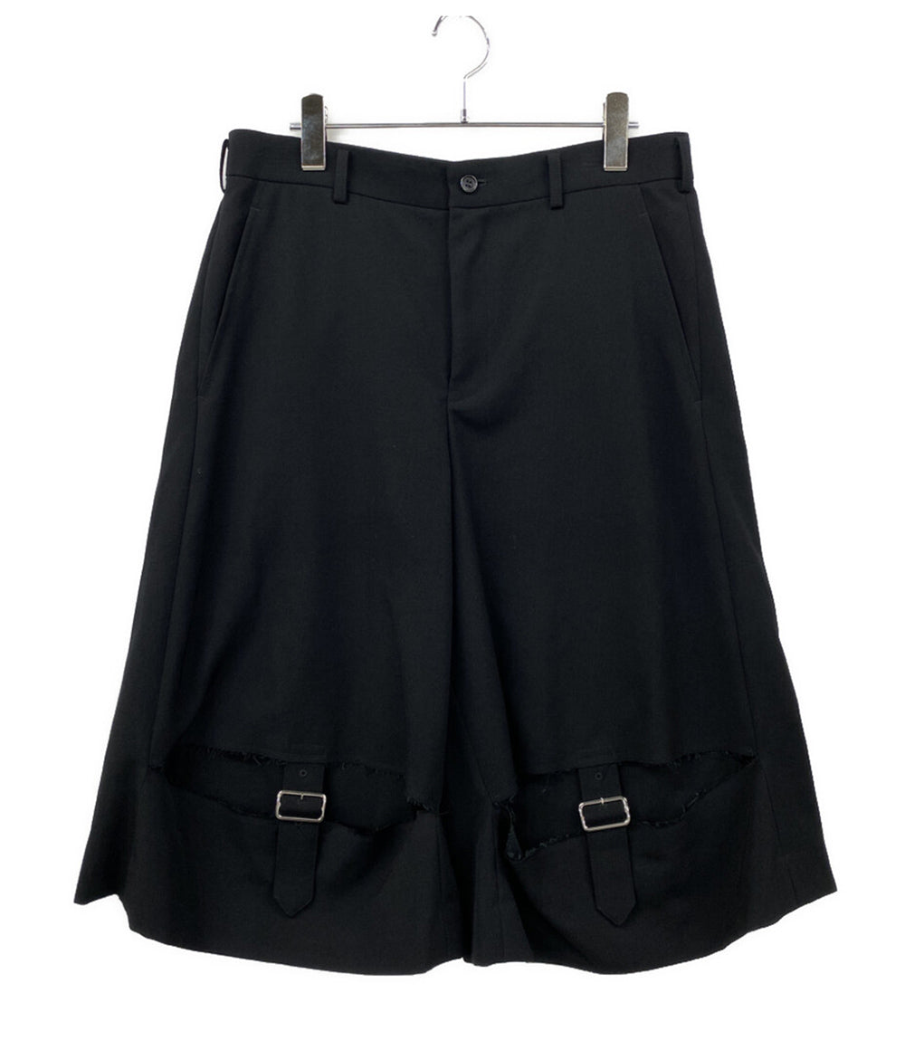 BLACK COMME des GARCONS パンツ 2023AW Wide Leg Shorts 1L-P011 メンズ SIZE M ブラックコムデギャルソン