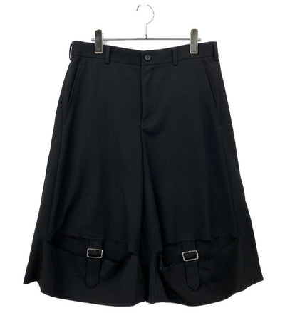 BLACK COMME des GARCONS パンツ 2023AW Wide Leg Shorts 1L-P011 メンズ SIZE M ブラックコムデギャルソン