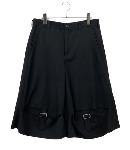 BLACK COMME des GARCONS パンツ 2023AW Wide Leg Shorts 1L-P011 メンズ SIZE M ブラックコムデギャルソン