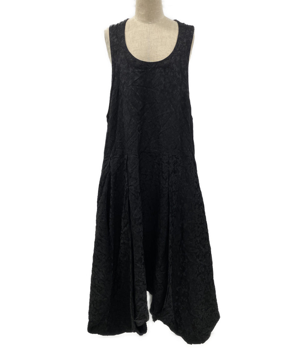 BLACK COMME des GARCONS ペイズリー刺繍変形フレアノースリーブワンピース 2026SS 1Q-A009 レディース SIZE M ブラックコムデギャルソン