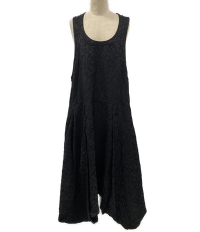BLACK COMME des GARCONS ペイズリー刺繍変形フレアノースリーブワンピース 2026SS 1Q-A009 レディース SIZE M ブラックコムデギャルソン