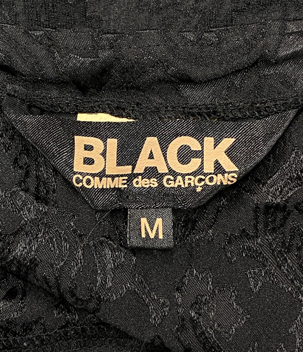 BLACK COMME des GARCONS ペイズリー刺繍変形フレアノースリーブワンピース 2026SS 1Q-A009 レディース SIZE M ブラックコムデギャルソン