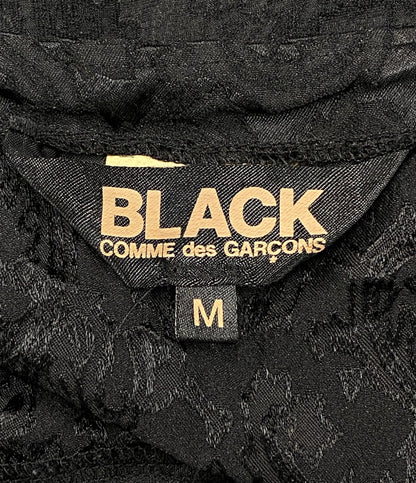 BLACK COMME des GARCONS ペイズリー刺繍変形フレアノースリーブワンピース 2026SS 1Q-A009 レディース SIZE M ブラックコムデギャルソン