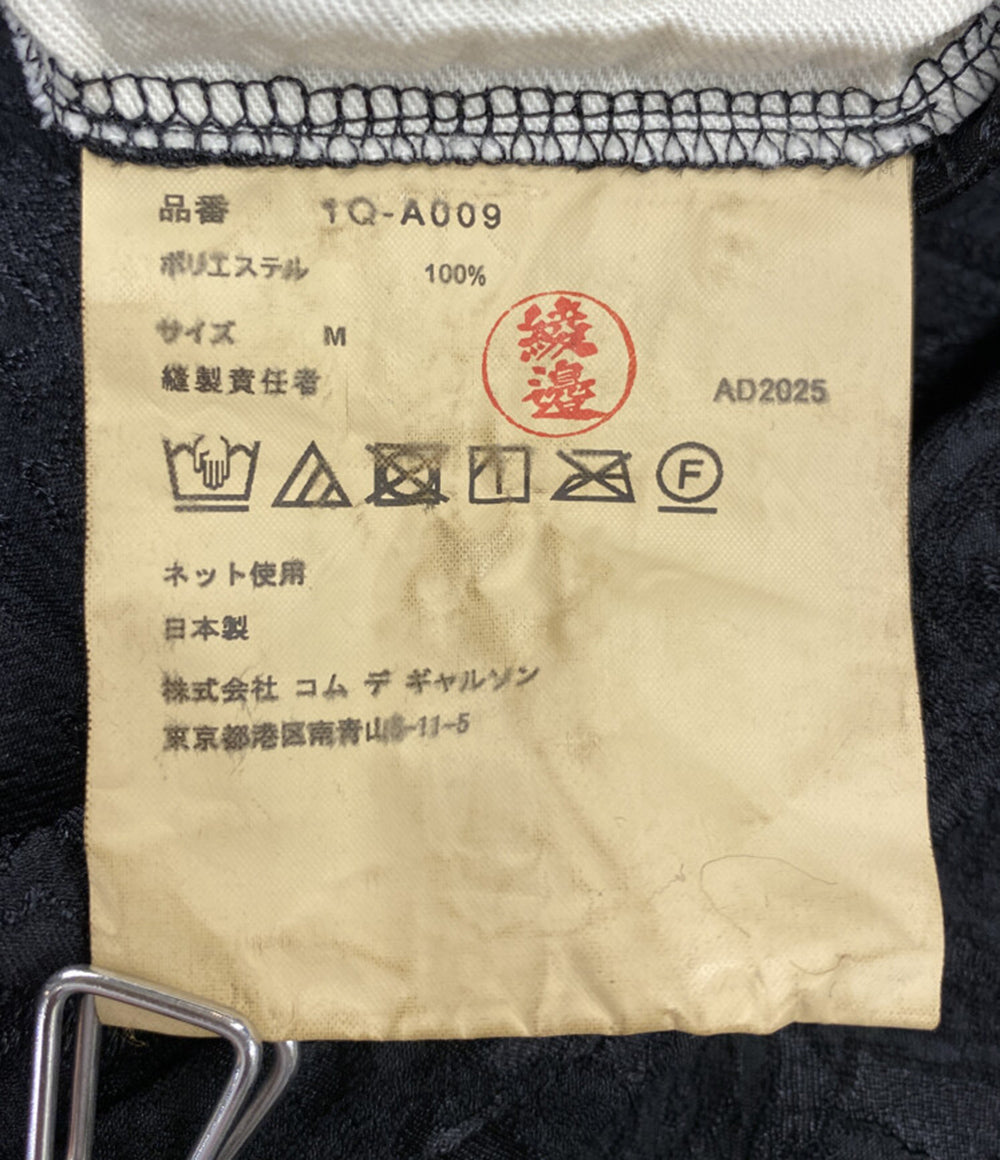 BLACK COMME des GARCONS ペイズリー刺繍変形フレアノースリーブワンピース 2026SS 1Q-A009 レディース SIZE M ブラックコムデギャルソン
