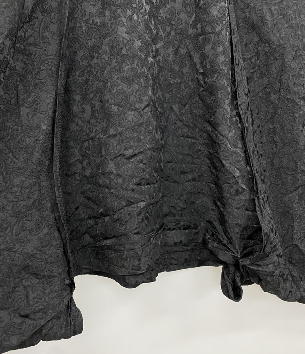 BLACK COMME des GARCONS ペイズリー刺繍変形フレアノースリーブワンピース 2026SS 1Q-A009 レディース SIZE M ブラックコムデギャルソン