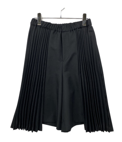 BLACK COMME des GARCONS パンツ 2026SS サイドプリーツショーツ 1Q-P012 メンズ SIZE XS ブラックコムデギャルソン