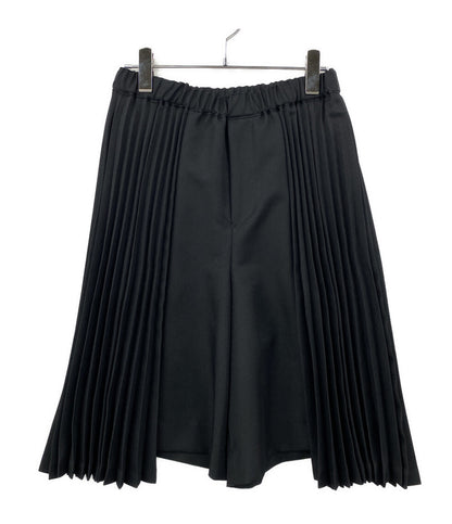 BLACK COMME des GARCONS パンツ 2026SS サイドプリーツショーツ 1Q-P012 メンズ SIZE XS ブラックコムデギャルソン