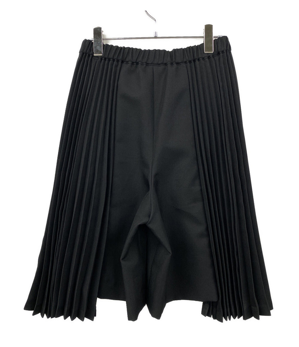 BLACK COMME des GARCONS パンツ 2026SS サイドプリーツショーツ 1Q-P012 メンズ SIZE XS ブラックコムデギャルソン