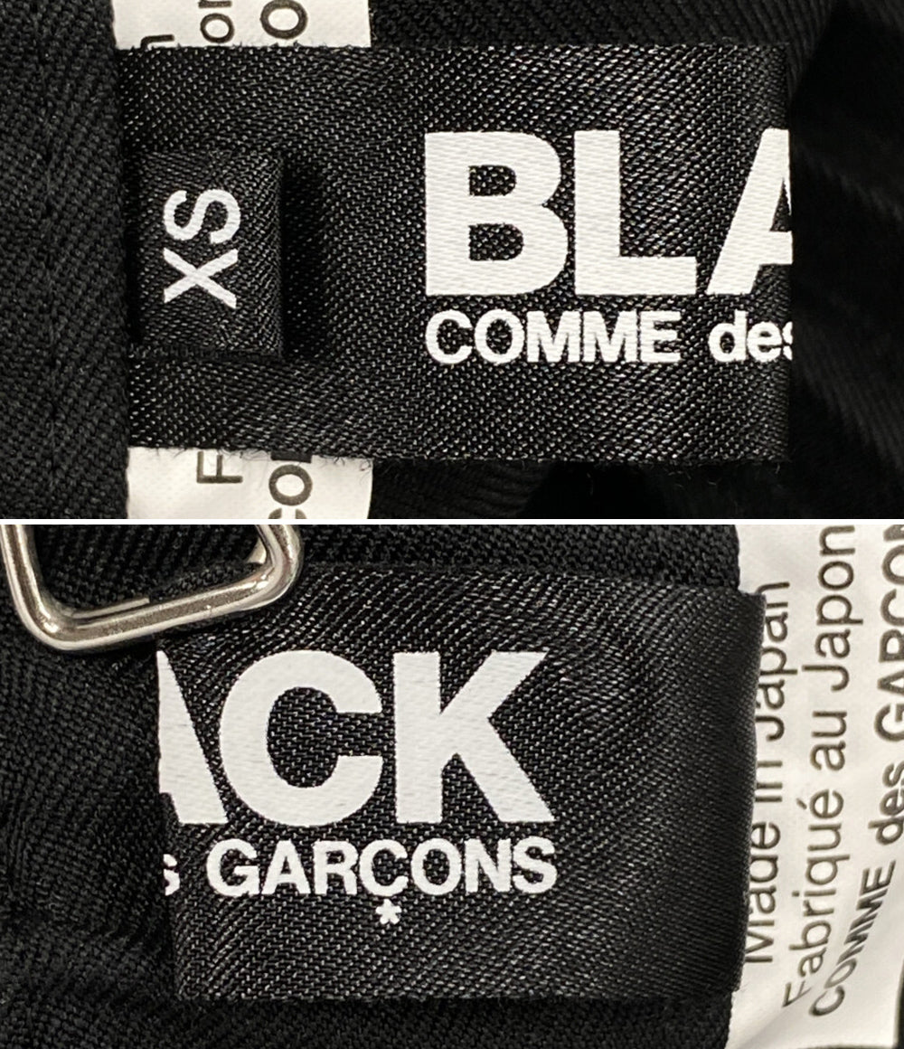 BLACK COMME des GARCONS パンツ 2026SS サイドプリーツショーツ 1Q-P012 メンズ SIZE XS ブラックコムデギャルソン