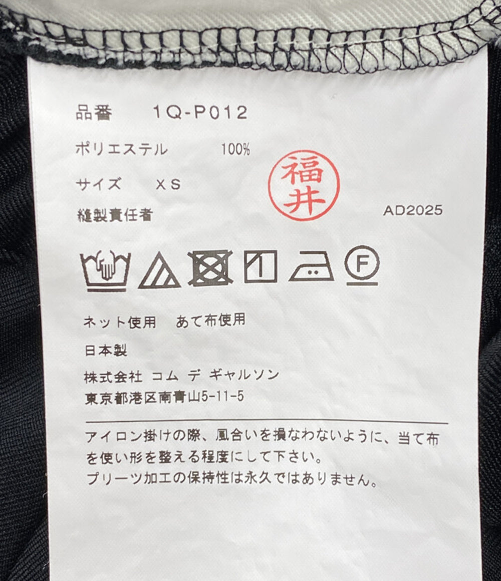 BLACK COMME des GARCONS パンツ 2026SS サイドプリーツショーツ 1Q-P012 メンズ SIZE XS ブラックコムデギャルソン