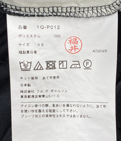 BLACK COMME des GARCONS パンツ 2026SS サイドプリーツショーツ 1Q-P012 メンズ SIZE XS ブラックコムデギャルソン