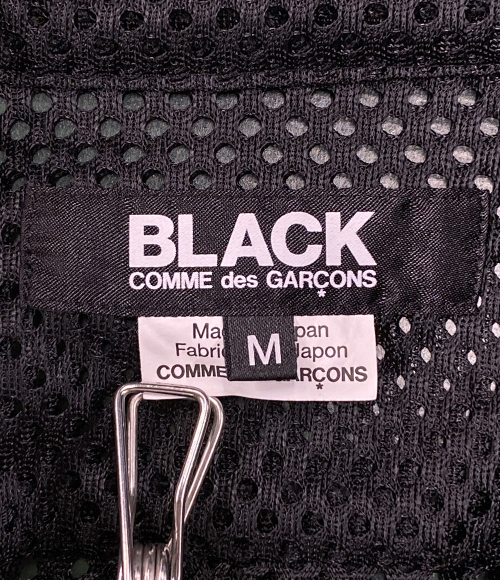 美品 BLACK COMME des GARCONS 長袖シャツ 2026SS LSメッシュシャツ 1Q-B016 メンズ SIZE M ブラックコムデギャルソン