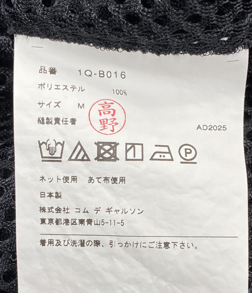 美品 BLACK COMME des GARCONS 長袖シャツ 2026SS LSメッシュシャツ 1Q-B016 メンズ SIZE M ブラックコムデギャルソン