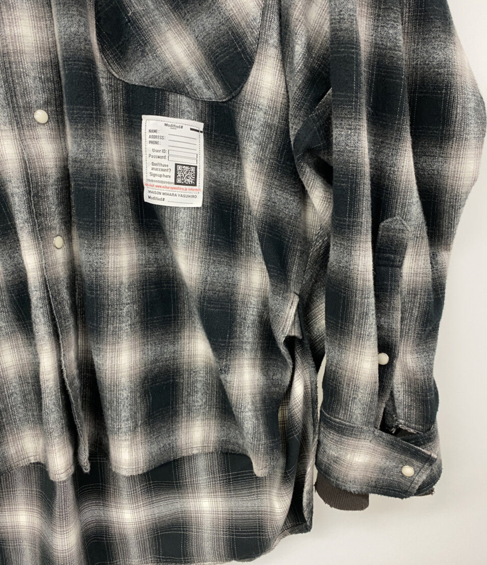 Maison MIHARA YASUHIRO 長袖シャツ ドッキングシャツ J13SH182 メンズ SIZE 46 メゾン ミハラヤスヒロ
