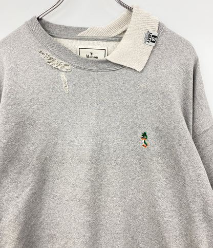 Maison MIHARA YASUHIRO スウェット TRIPLE LAYERED PULLOVER グレー A15PO572 メンズ SIZE 46 メゾン ミハラヤスヒロ