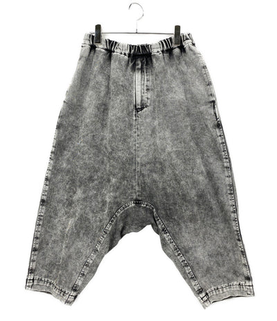 BLACK COMME des GARCONS 2020SS トリーテッドデニムサルエルパンツ 1E-P014 メンズ SIZE S ブラックコムデギャルソン