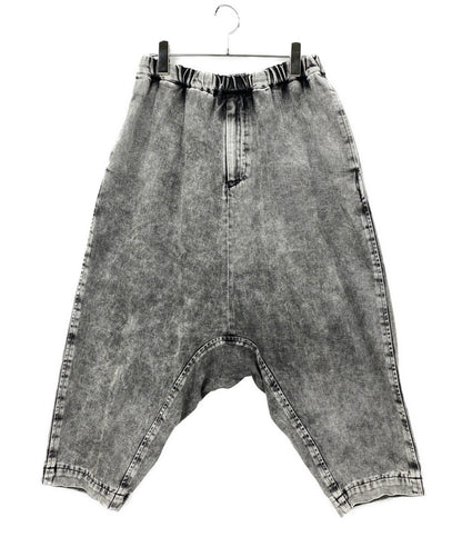BLACK COMME des GARCONS 2020SS トリーテッドデニムサルエルパンツ 1E-P014 メンズ SIZE S ブラックコムデギャルソン