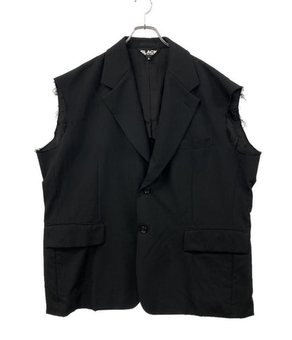 BLACK COMME des GARCONS ジャケット 25SS Wool Gabardine Cut Off JKT 1O-J012 メンズ SIZE S ブラックコムデギャルソン