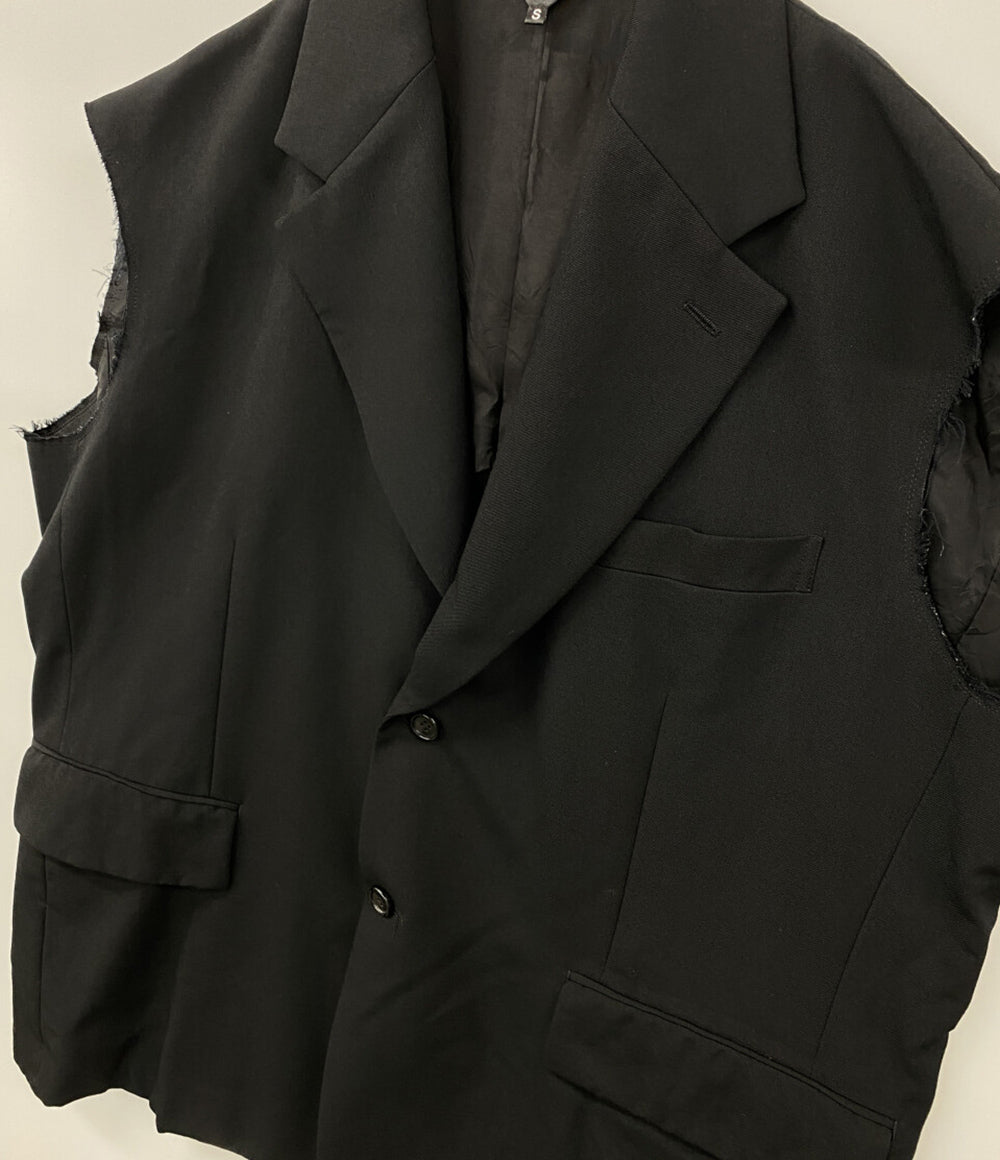 BLACK COMME des GARCONS ジャケット 25SS Wool Gabardine Cut Off JKT 1O-J012 メンズ SIZE S ブラックコムデギャルソン