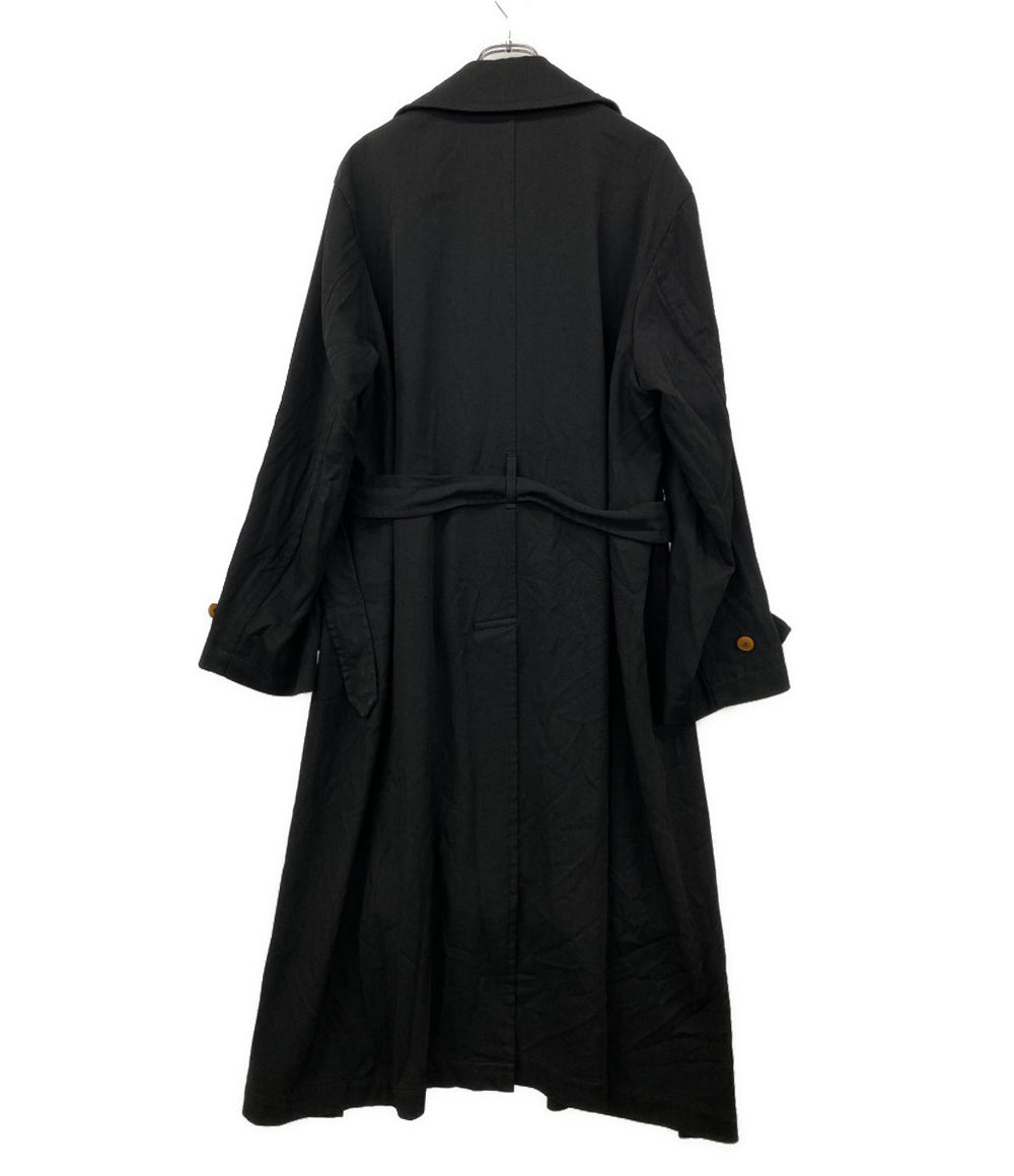 BLACK COMME des GARCONS ポリ縮絨トレンチコート 1J-C003 メンズ SIZE M ブラックコムデギャルソン