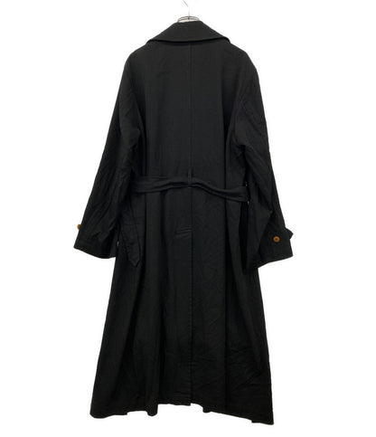 BLACK COMME des GARCONS ポリ縮絨トレンチコート 1J-C003 メンズ SIZE M ブラックコムデギャルソン
