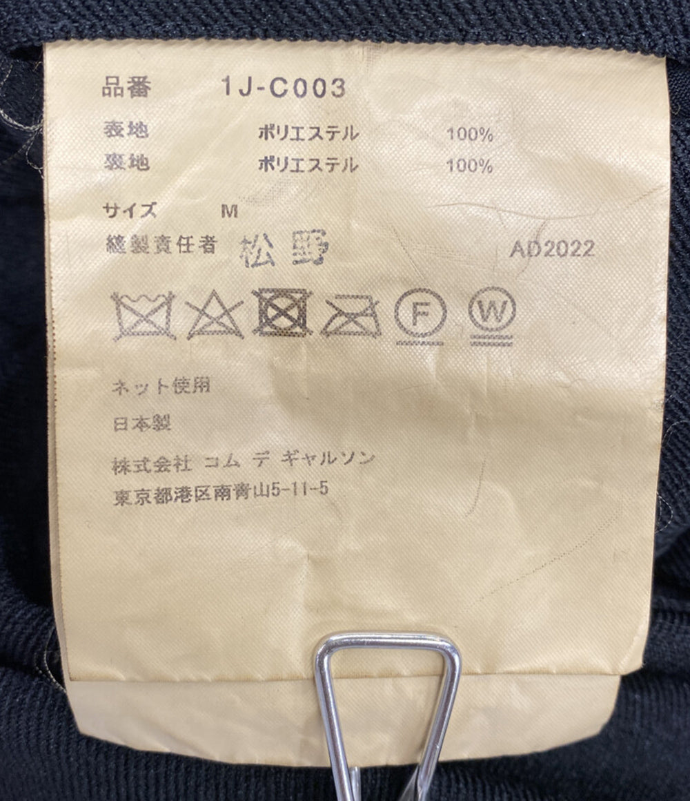BLACK COMME des GARCONS ポリ縮絨トレンチコート 1J-C003 メンズ SIZE M ブラックコムデギャルソン