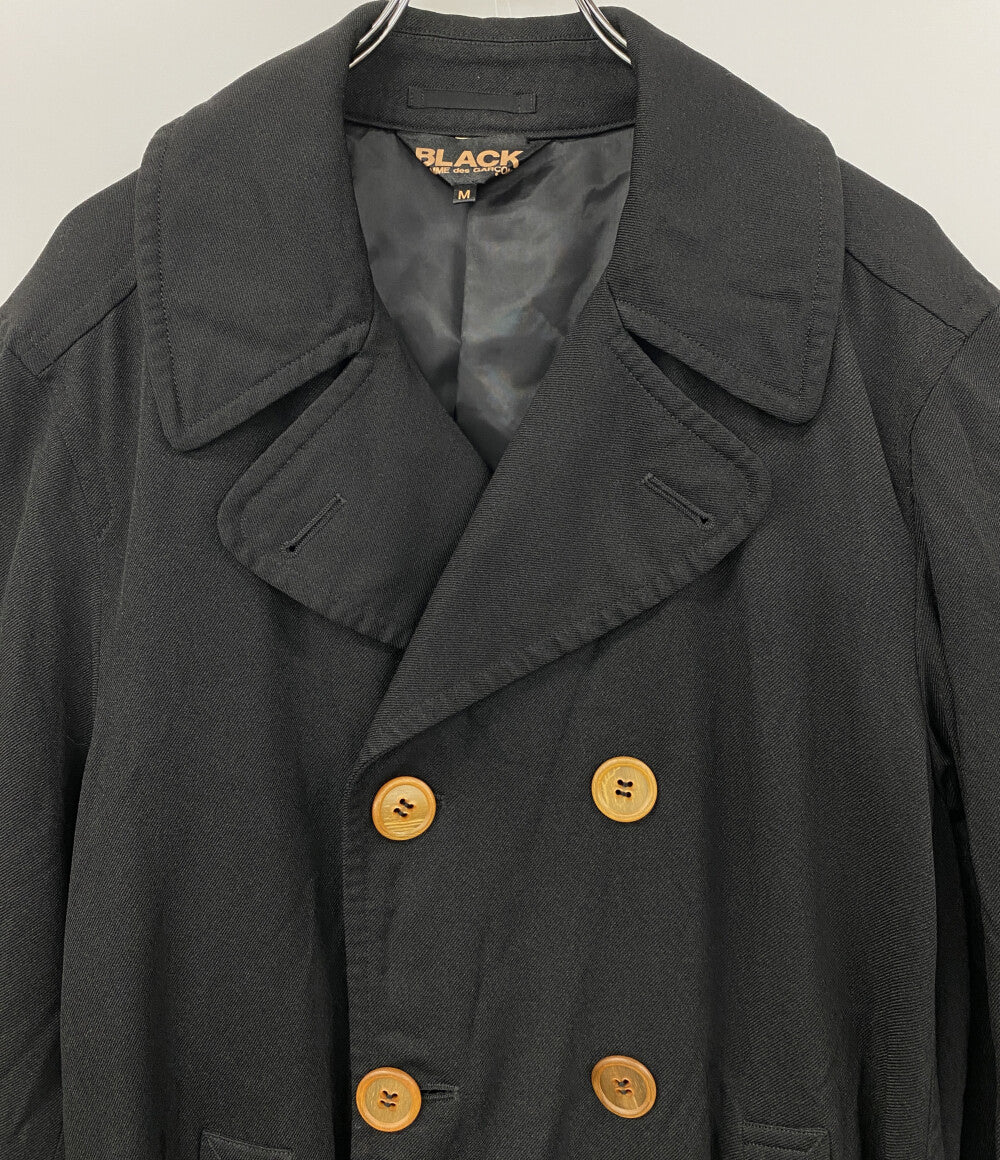 BLACK COMME des GARCONS ポリ縮絨トレンチコート 1J-C003 メンズ SIZE M ブラックコムデギャルソン