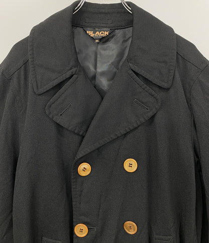 BLACK COMME des GARCONS ポリ縮絨トレンチコート 1J-C003 メンズ SIZE M ブラックコムデギャルソン