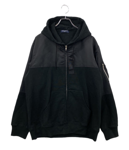 美品 COMME des GARCONS HOMME MA-1 ドッキングジップアップパーカー HH-T006 メンズ SIZE M コムデギャルソンオム