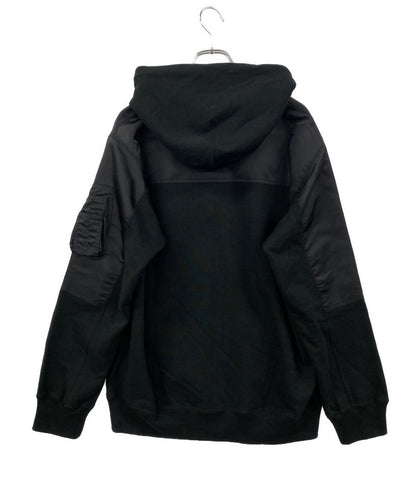 美品 COMME des GARCONS HOMME MA-1 ドッキングジップアップパーカー HH-T006 メンズ SIZE M コムデギャルソンオム