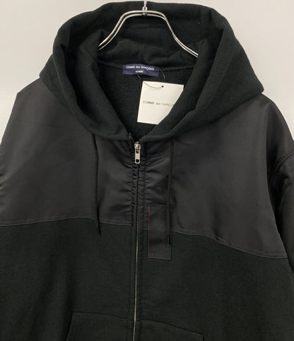美品 COMME des GARCONS HOMME MA-1 ドッキングジップアップパーカー HH-T006 メンズ SIZE M コムデギャルソンオム