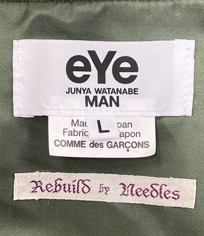 eYe COMME des GARCONS JUNYA WATANABE MAN × Needles ニードルズ ジャケット 2025AW MA-1 WP-J902 メンズ SIZE L アイコムデギャルソンジュンヤワタナベマン