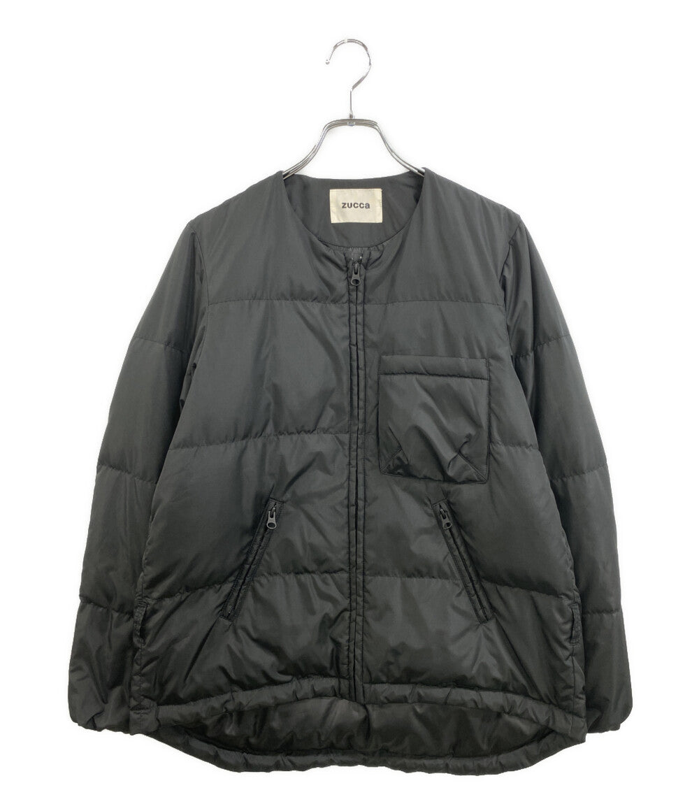 ZUCCA インナーダウン付きフーデッドブルゾン ブラウン×ブラック ZU13FC010 レディース SIZE M ズッカ