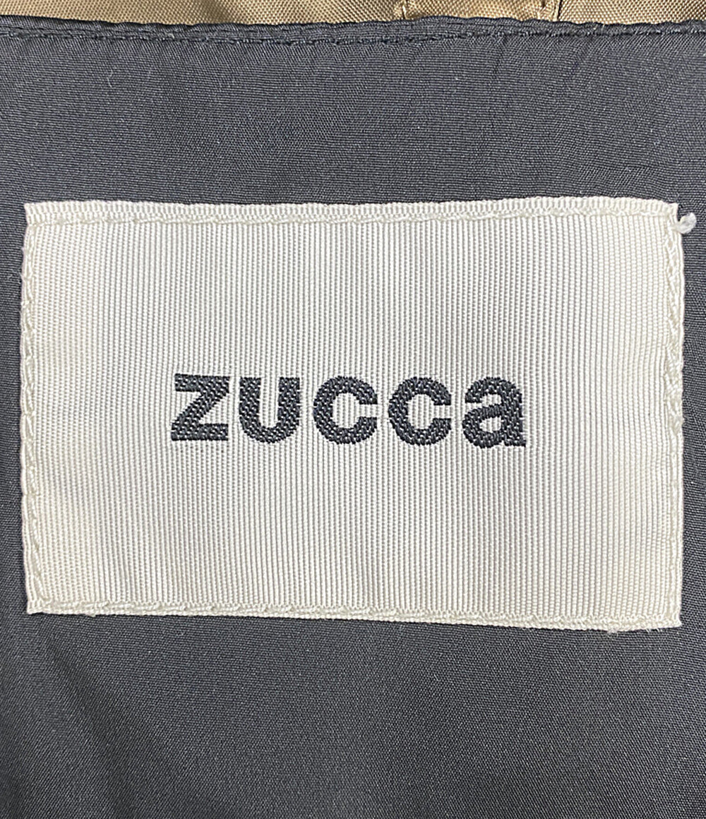 ZUCCA インナーダウン付きフーデッドブルゾン ブラウン×ブラック ZU13FC010 レディース SIZE M ズッカ