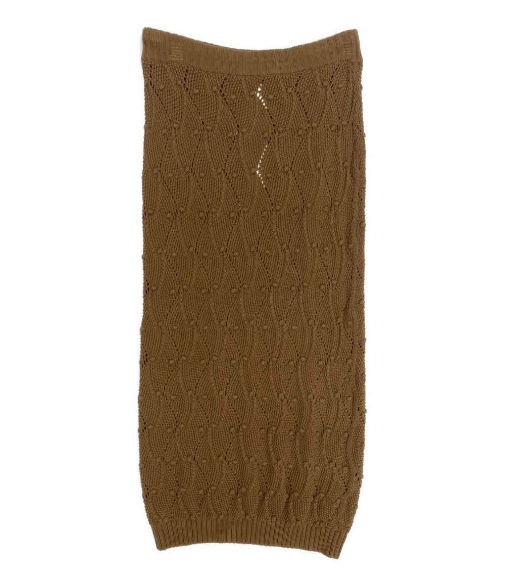 Max Mara Studio ステュディオ スカート ニット ブラウン 23SS レディース SIZE S マックスマーラ