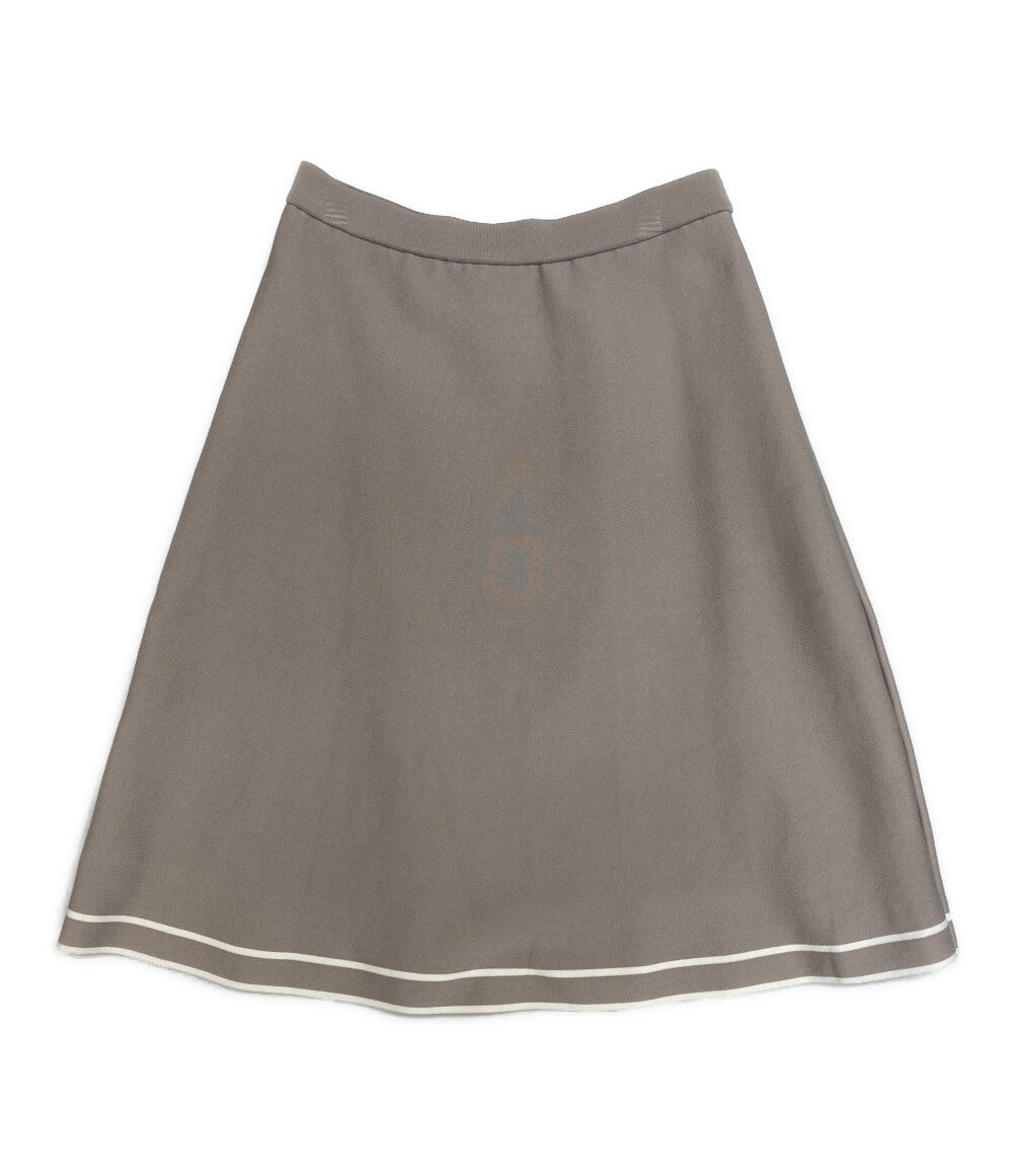 Ignes イグネス スカート 五泉ニット グレー 153-643-75-2364 レディース SIZE 38