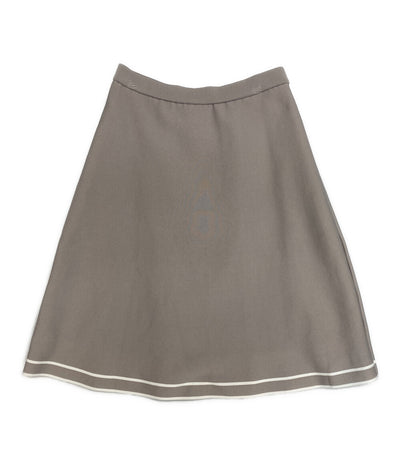 Ignes イグネス スカート 五泉ニット グレー 153-643-75-2364 レディース SIZE 38