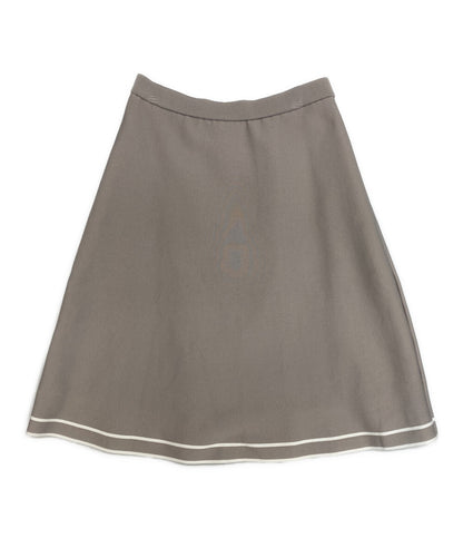 Ignes イグネス スカート 五泉ニット グレー 153-643-75-2364 レディース SIZE 38