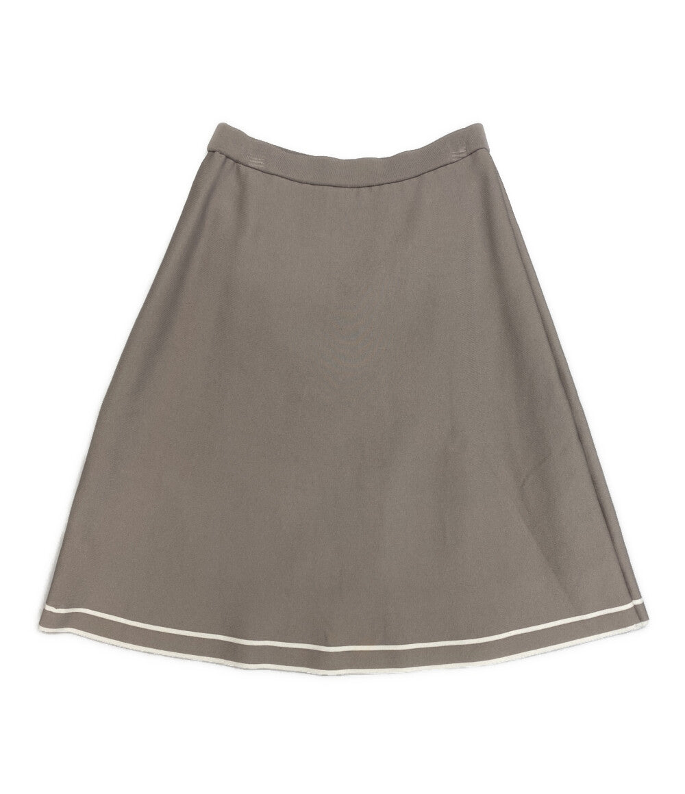 Ignes イグネス スカート 五泉ニット グレー 153-643-75-2364 レディース SIZE 38