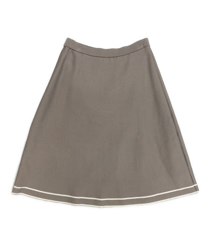 Ignes イグネス スカート 五泉ニット グレー 153-643-75-2364 レディース SIZE 38