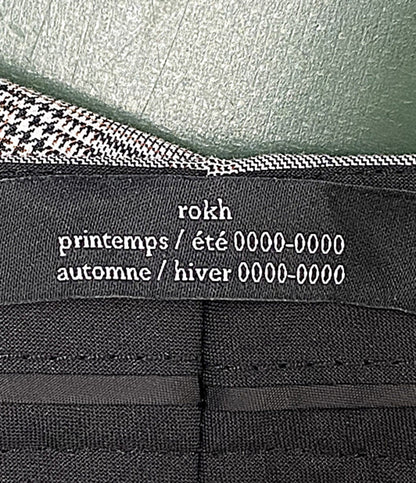 美品 rokh ロク パンツ チェックタックワイドパンツ R1CA22 レディース SIZE 10