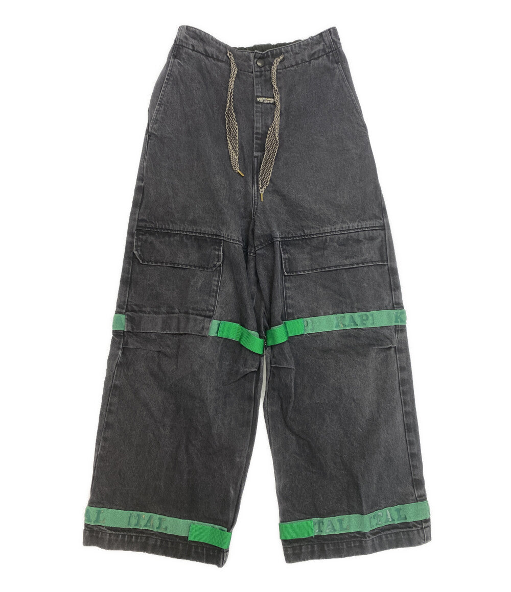 KAPITAL デニムパンツ Denim Nouvelle Shuttle Pants BLK K2309LP057 レディース SIZE S キャピタル