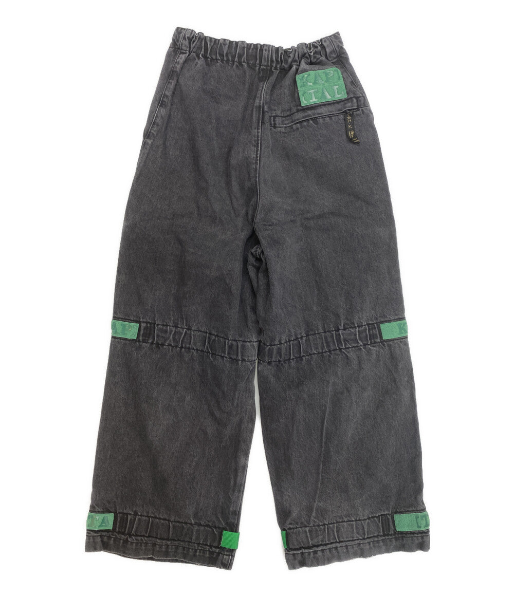 KAPITAL デニムパンツ Denim Nouvelle Shuttle Pants BLK K2309LP057 レディース SIZE S キャピタル