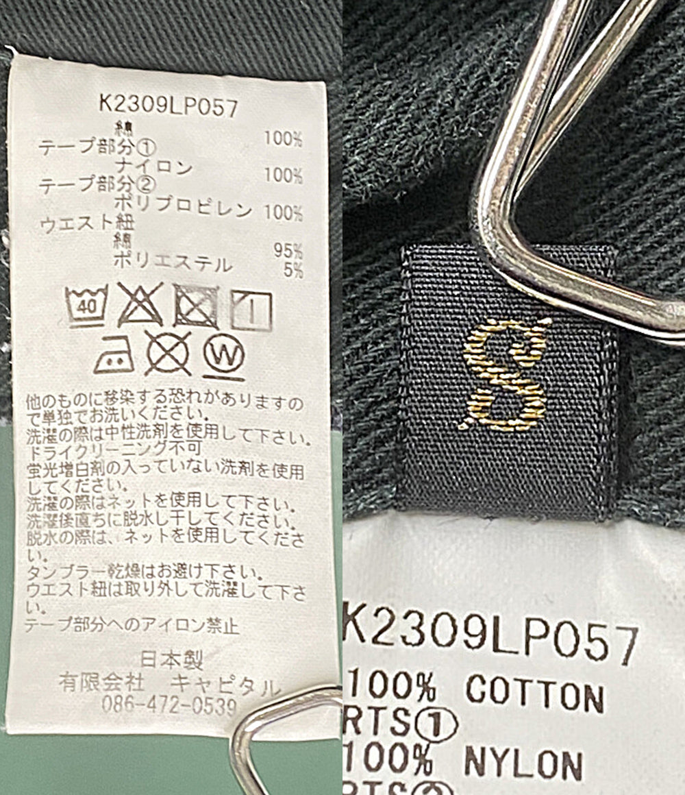 KAPITAL デニムパンツ Denim Nouvelle Shuttle Pants BLK K2309LP057 レディース SIZE S キャピタル
