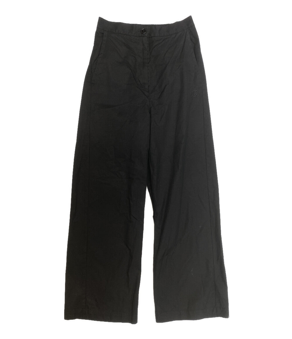 MM6 パンツ コットンパンツ BLK 2023SS レディース SIZE 16 エムエムシックス