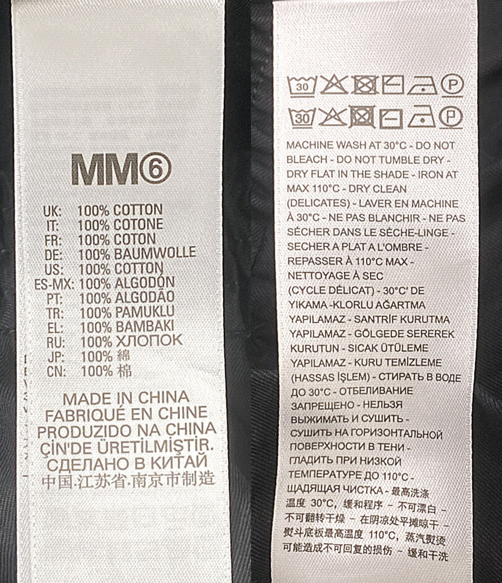 MM6 パンツ コットンパンツ BLK 2023SS レディース SIZE 16 エムエムシックス